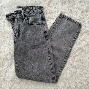 STRADIVARIUS Grey Straight Leg Jeans, US 2